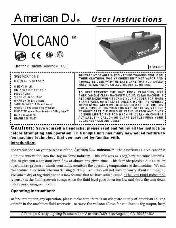 American DJ DJ Equipment Volcano-page_pdf